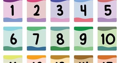 Free Printable Large Numbers 1 20 Numbers Flashcards 1 20 The