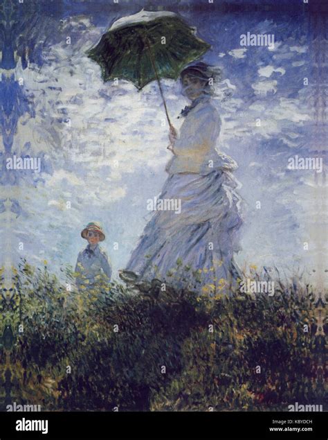 Mujer Con Sombrilla 1875 De Claude Monet Fotografía De Stock Alamy