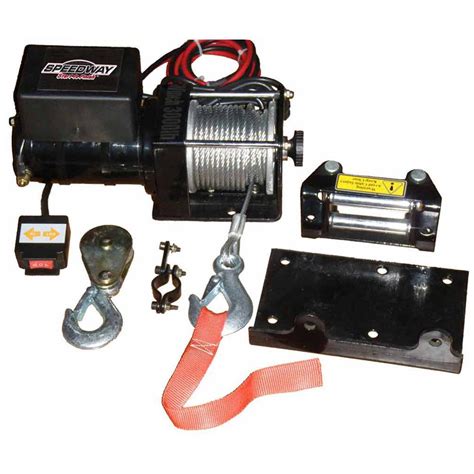 Speedway® 3000 Lb Electric Winch 228288 Winches And Mounts At