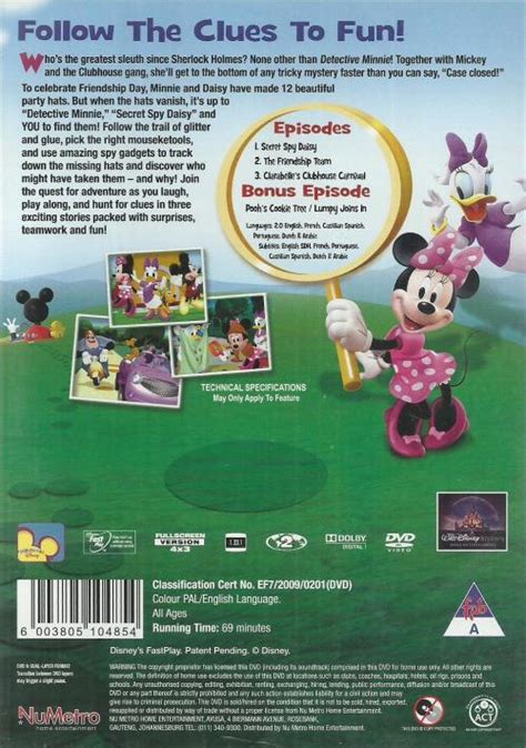 Movies Mickey Mouse Clubhouse Detective Minnie Dvd For Sale In