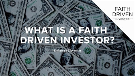 What Is A Faith Driven Investor The Bible App
