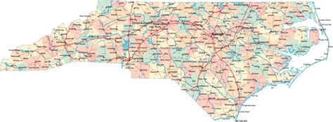 Free Printable Maps Printable Maps North Carolina Print