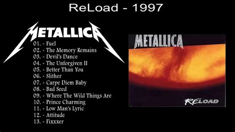 Metallica Reload 1997full Album Hq Youtube