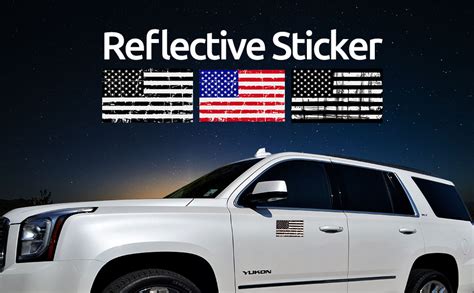 Creatrill Reflective Distressed Subdued American Flags