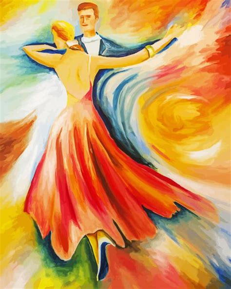 Abstract Ballroom Dancers Paint By Numbers Numpaints Paint By Numbers
