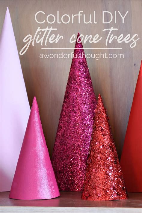 Diy Glitter Cone Trees Artofit