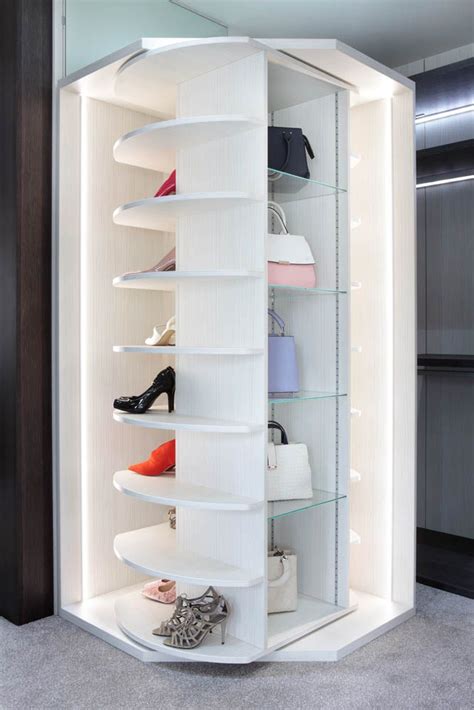 Walk in wardrobes in over 1,000 combinations. Unique wardrobe revolving shoe solution custom-made to ...