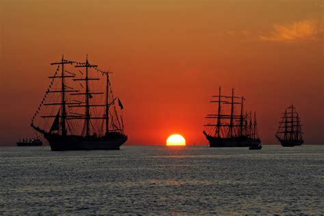 Free Images Sea Ocean Sky Sunrise Sunset Dawn Ship Dusk