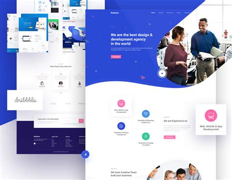 Agency Website Home Page On Behance