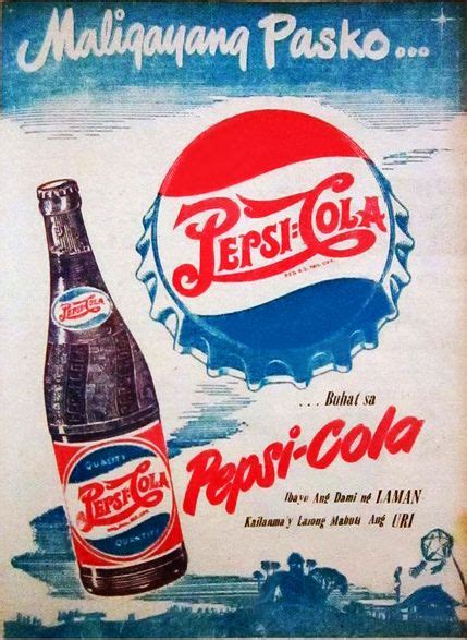 Pepsi 1950s Ad Poster Vintage Retro Retro Poster Pepsi Vintage