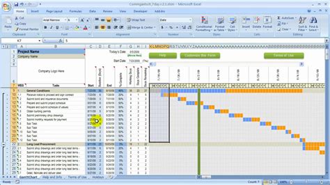 Residential Construction Schedule Template Excel