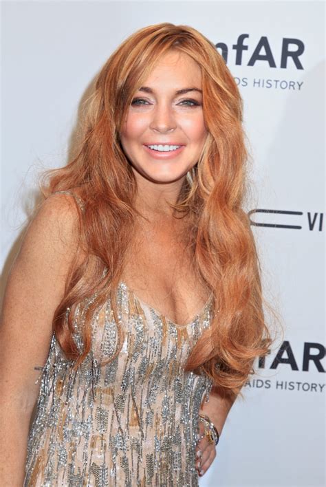Lindsay Lohan at amfAR New York Gala - Fashion Style