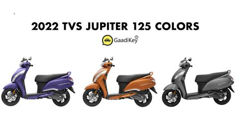 2022 Tvs Jupiter 125 Colors Orange Grey Blue Gaadikey