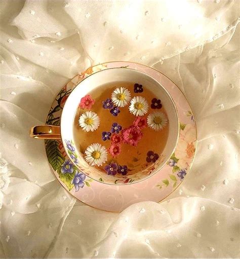 Flowers Tea Uploaded By Michell Cheam On We Heart It Flower Tea Tea