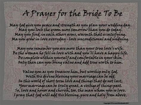 Printable Prayer For The Bride To Be Prayer For Bride Download Bride