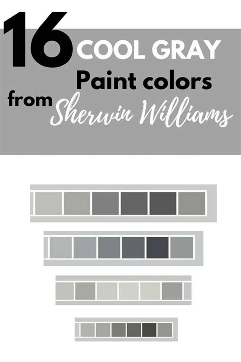 16 Cool Gray Paint Colors Sherwin Williams Artofit