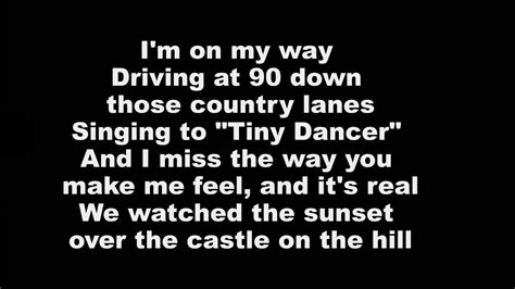 Ed Sheeran Castle On The Hill Tekst - Ed Sheeran - Castle On The Hill (Lyrics On Screen) - YouTube