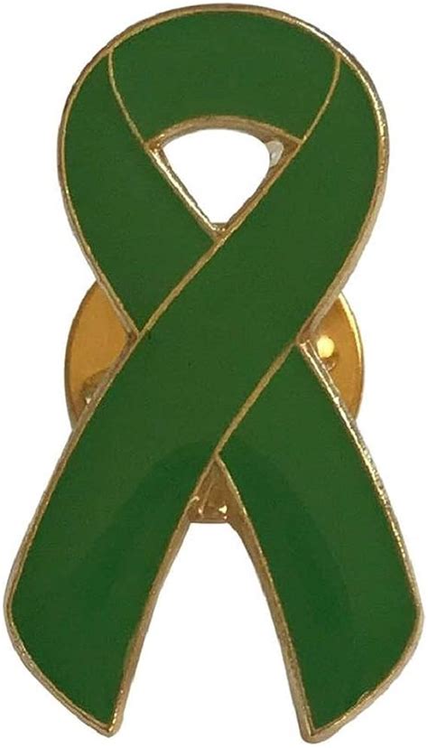 New Mental Health Awareness Green Ribbon Brooch Lapel Pin Uk