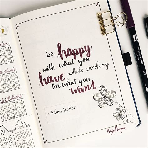You can never escape me. Be happy with what you have while working for what you want #quote #bulletjournal #bujo # ...