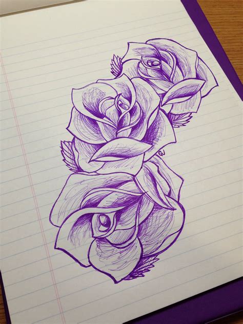 G Janes Tattoo Design Rose Sketch Flower Tattoo Drawings Roses Drawing