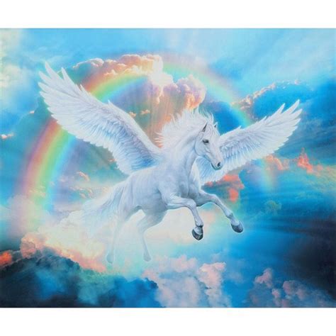Picture This Pegasus Rainbow Digitally Printed Panel Pegasus Art