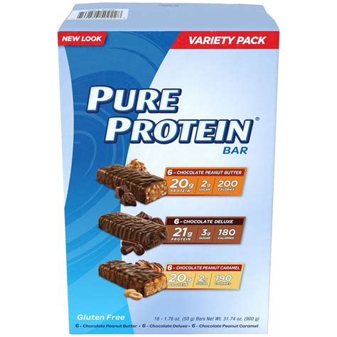 Pure Protein Bar Variety Pack 21g Protein 18 Ct