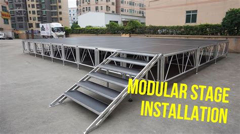 Aluminum Stagemobile Stageevent Portable Stage System Tourgo Youtube