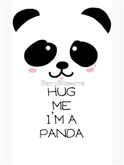 Panda Hug Poster For Sale By Berryblossoms Redbubble
