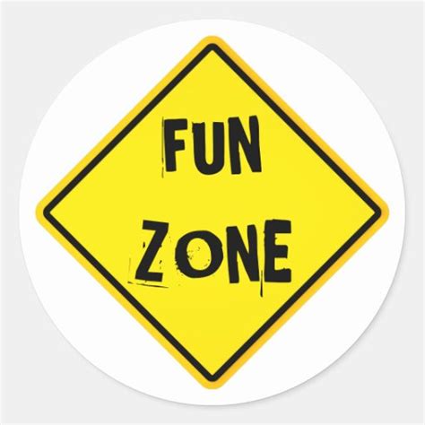 Fun Zone Sticker Zazzle
