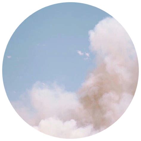 Aesthetic Icon Circle Blue White Cloud Blueaesthetic
