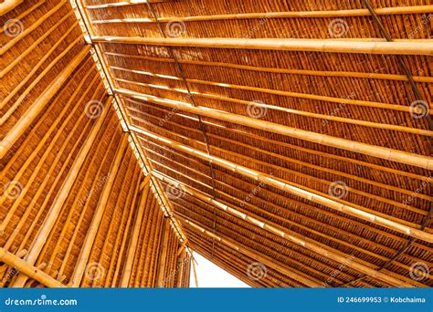 Bamboo Roof In Chiangmai Province Stock Image Image Of Natural