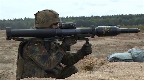 The Powerful German Panzerfaust 3 Anti Tank Weapon In Action The