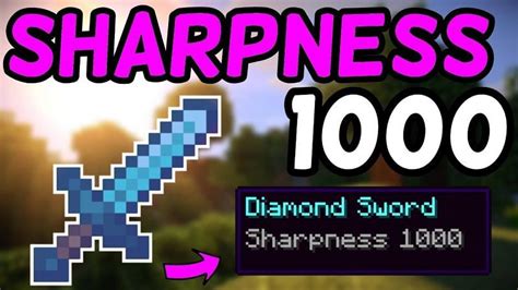 How To Get A Sword With 1000 Sharpness In Minecraft