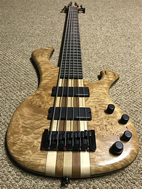 A 6 String Through Neck Design Bass I Made A Few Years Back Made Out