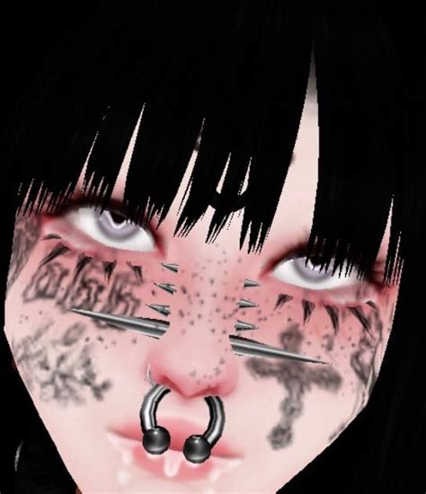 Same Face Tats And Piercings As The Others Anime Alternative Y Dark