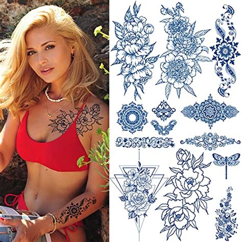 Buy Aresvns Semi Permanent Tattoos Women And Girls Waterproof Temporary Tattoo That Look Real