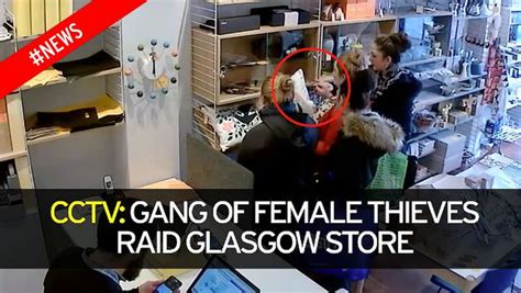 Glamorous Girl Gang Caught On Cctv Shoplifting Luxury Goods Haul From Upmarket Shop Mirror