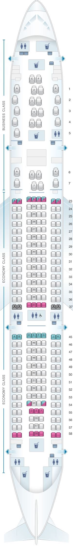 Mapa De Asientos South African Airways Airbus A Plano Del