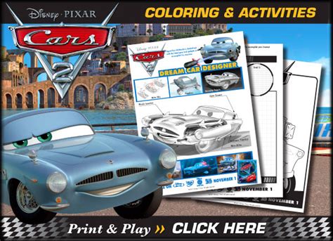 These are animated films from pixar (disney) featuring anthropomorphic cars, ie with human characteristics. Free Disney Cars Printable Coloring Pages & Activity ...