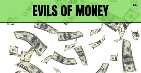 Evils Of Money