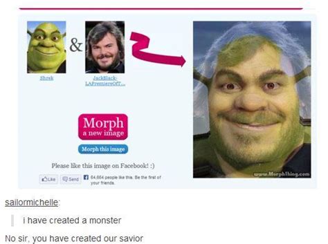 Shrek Jack Black Tumblr Know Your Meme