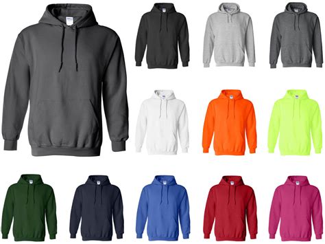 18500 Gildan® Heavy Blend™ Adult Hooded Sweatshirt Fleece Pullover Hoodie Back And Sport Gray