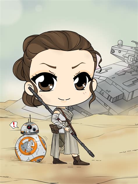 Artstation Star Wars The Force Awakens Rey And Bb 8