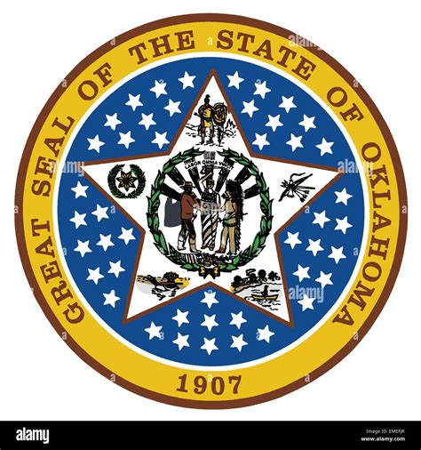 Oklahoma State Seal Stock Vector Image And Art Alamy
