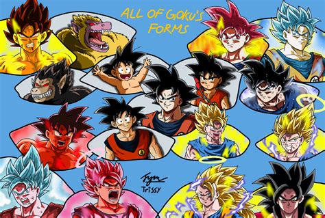 All Of Gokus Forms By Trissygabriel On Deviantart