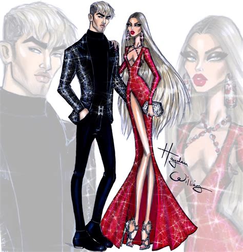 Hayden Williams Fashion Illustrations New Year Couture 2016 By Hayden