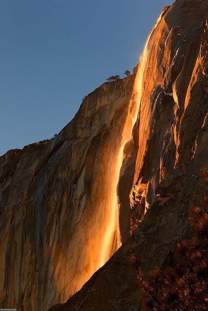 Once A Year This Waterfall Looks Like A Stream Of Falling Lava