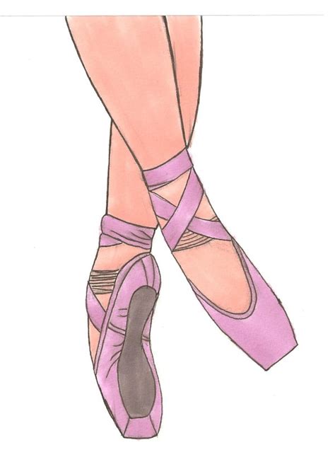 Pointe Shoes Drawing By Talieps1000 On Deviantart