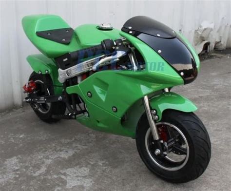 Free Shipping Kids 40cc 4 Stroke Mini Bike Gas Motor Superbike Green V
