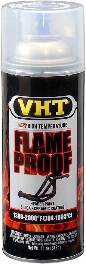 Vht Sp115 Flameproof Coating Satin Clear Paint Can 11 Oz